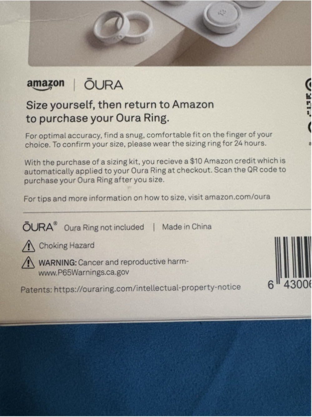 Oura Ring 4 Sizing Kit - Size Before You Buy - Unique Sizing - Gen 4 - Picture 3 of 4